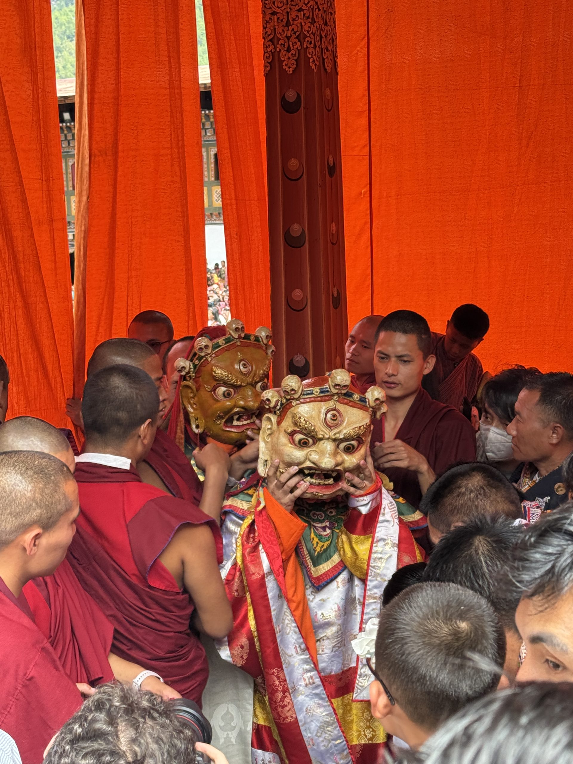 Masked Dancers Bhutan Festival